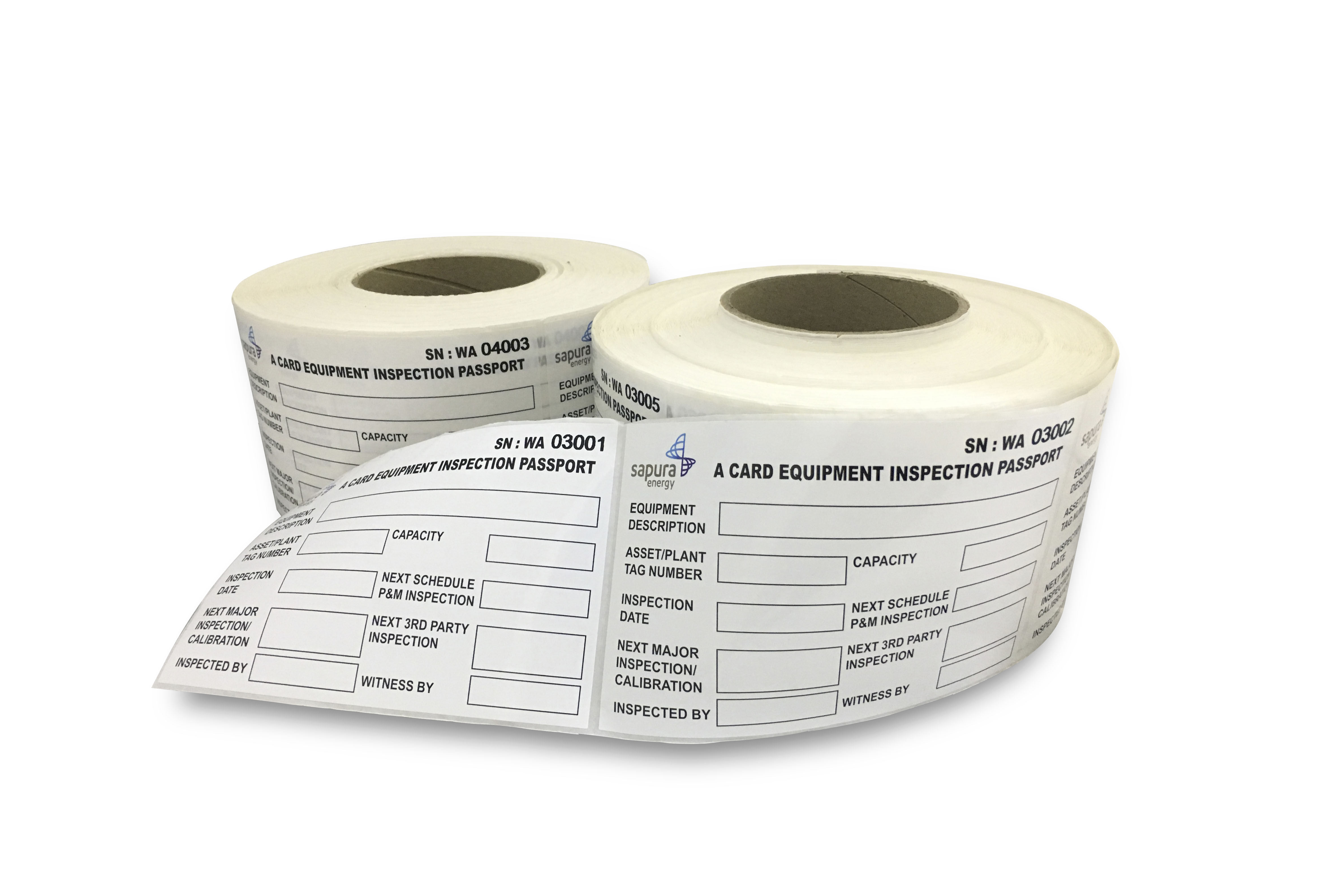 JB Label Printing Roll Form Sticker